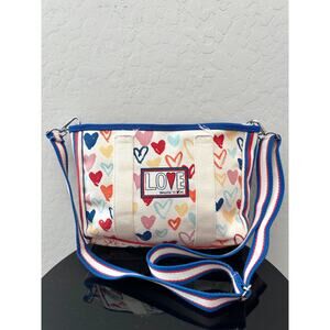 BRIGHTON | Red White And You Canvas Mini Tote Bag Purse